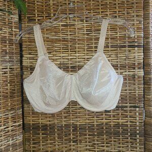 Wacoal 855307 Inside Edit Bra Nude Jacquard Lace Soft Cup 36G Underwire Bra